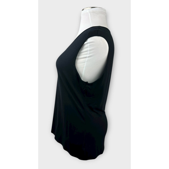 Eileen Fisher Lightweight Viscose Jersey Crew Neck Shell Sleeveless Top Size XL - Picture 5 of 11